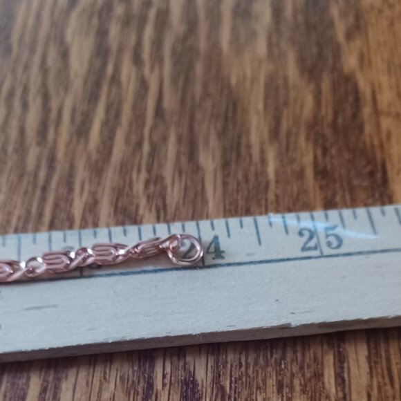 Solid Copper 24" Necklace with Copper Penny Earrings - Picture 5 of 7